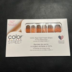 Color Street nail strips - pumpkin to talk about